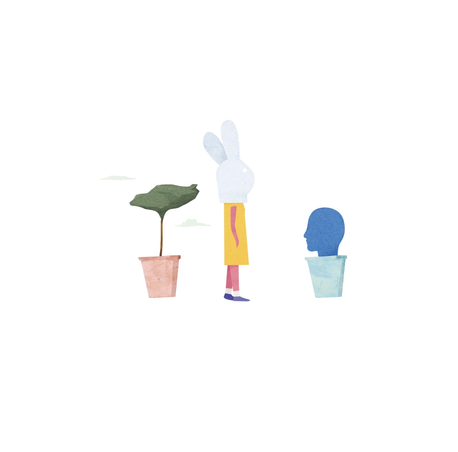 서로 다른 화분 작품 이미지